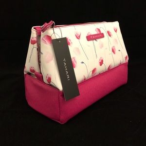 TAHARI Floating Blooms Cosmetic Bag